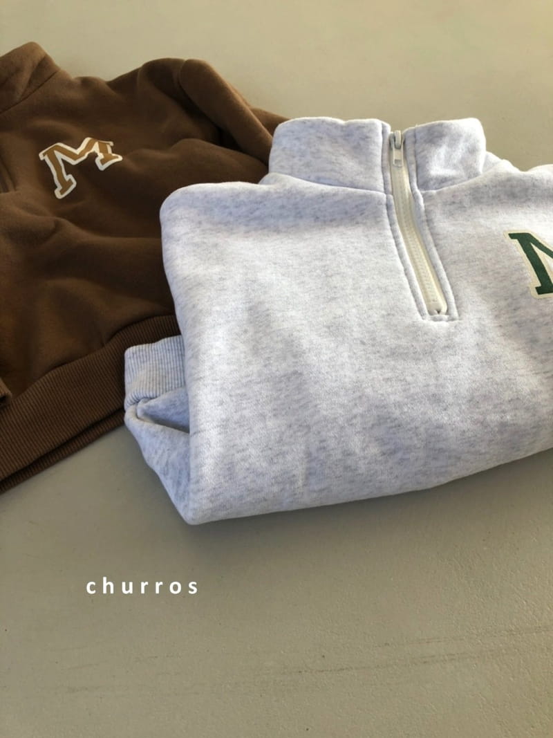 CHURROS - Korean Children Fashion - #Kfashion4kids - M Half Zip-up Sweatshirt - 4