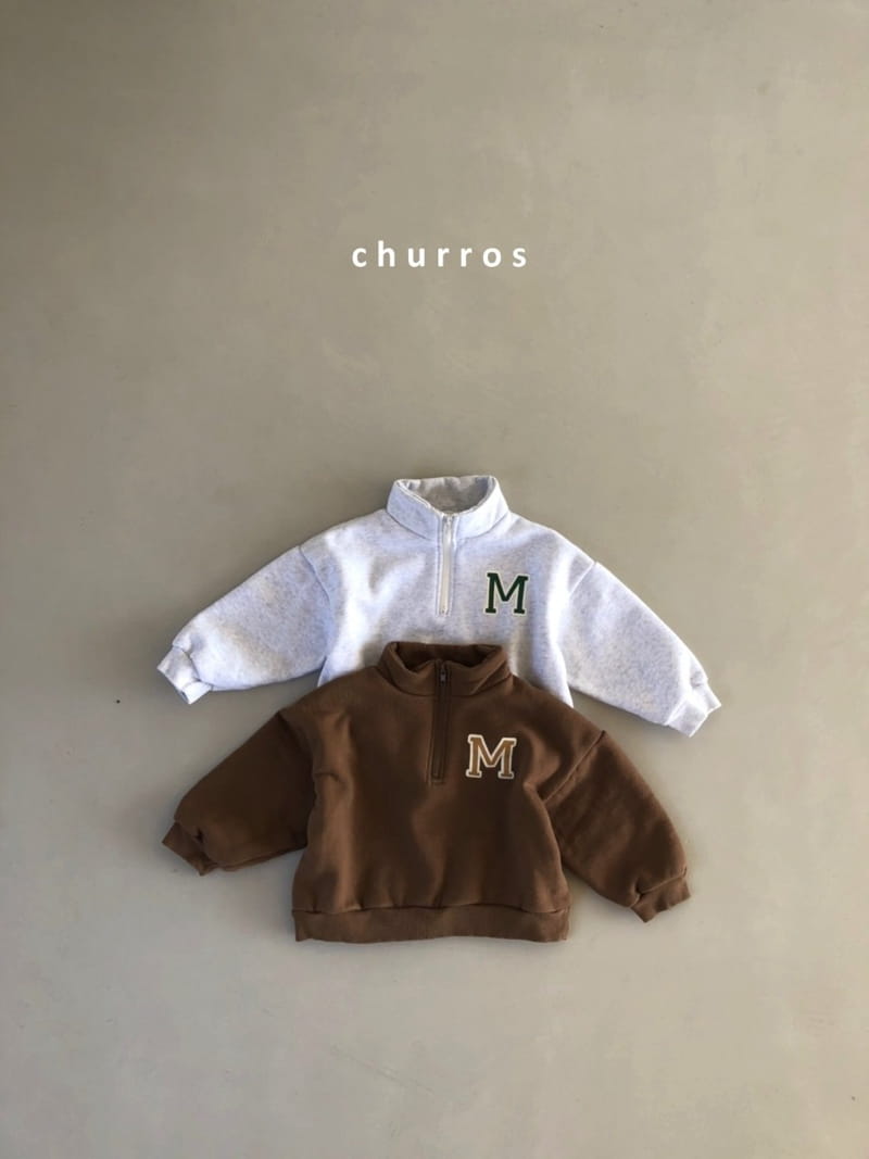 CHURROS - Korean Children Fashion - #Kfashion4kids - M Half Zip-up Sweatshirt - 5