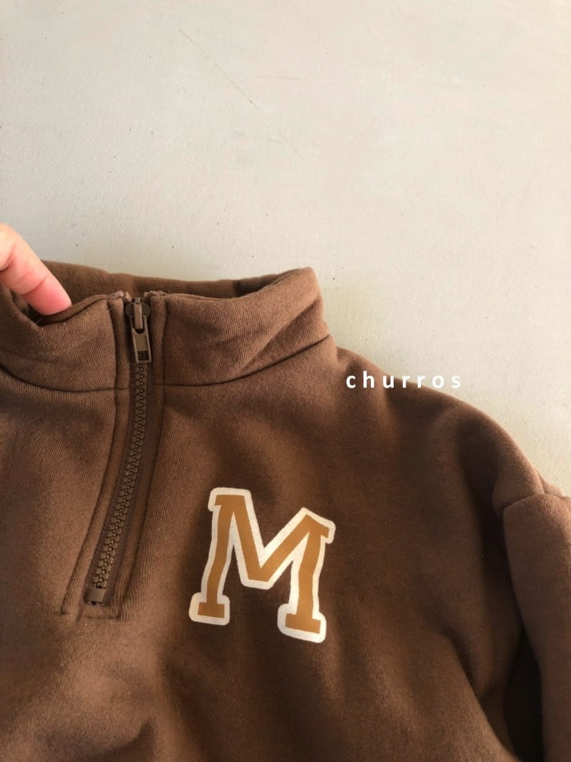 CHURROS - Korean Children Fashion - #Kfashion4kids - M Half Zip-up Sweatshirt - 7