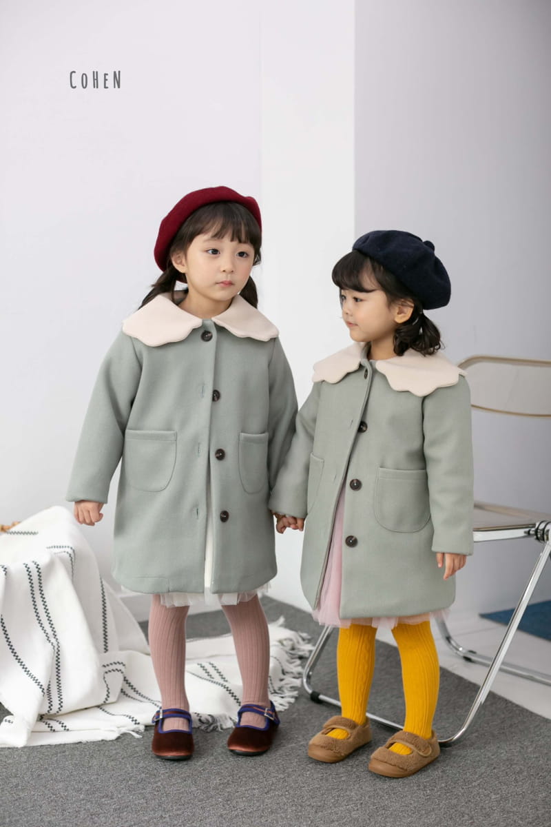 COHEN - Korean Children Fashion - #Kfashion4kids - Cloud Collar Coat - 10
