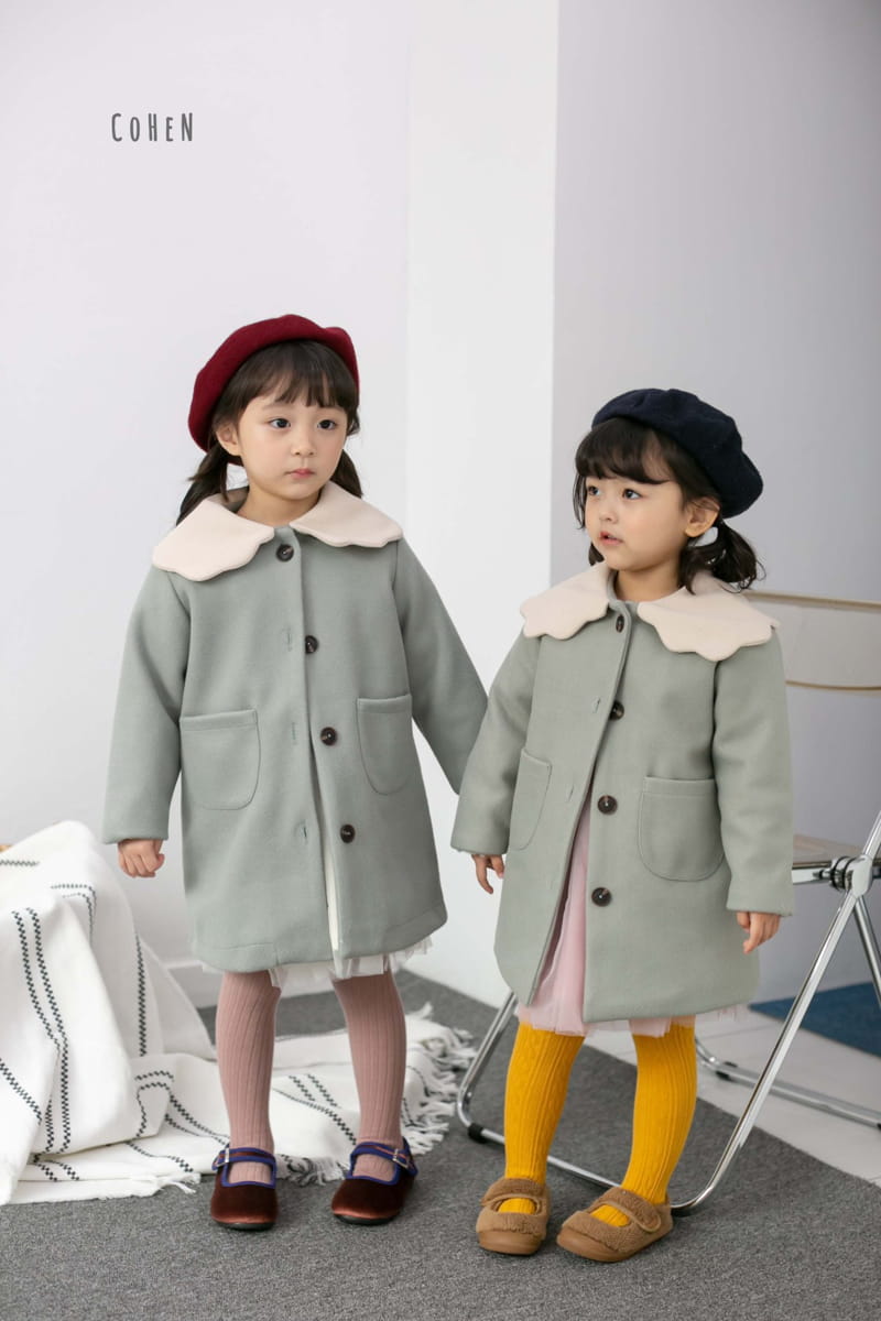 COHEN - Korean Children Fashion - #Kfashion4kids - Cloud Collar Coat - 9