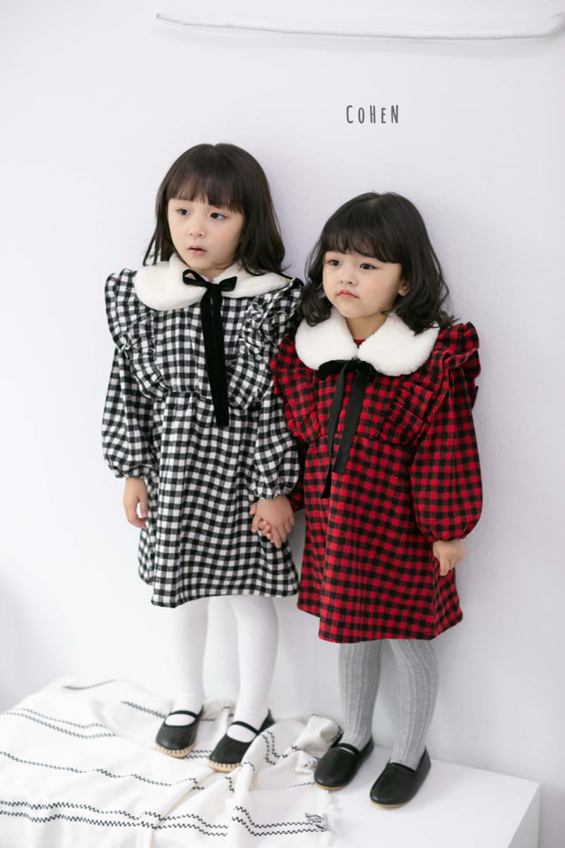 COHEN - Korean Children Fashion - #Kfashion4kids - Check One-piece - 12