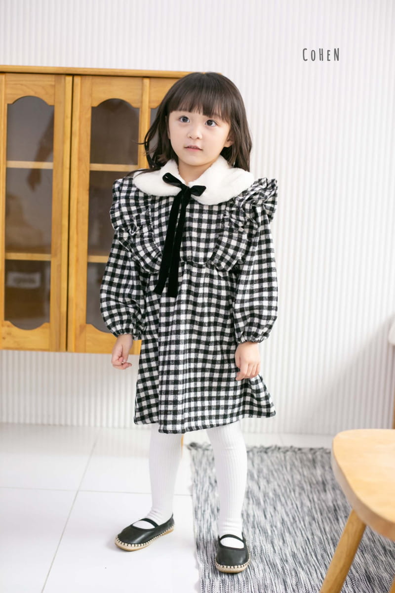 COHEN - Korean Children Fashion - #Kfashion4kids - Check One-piece - 4