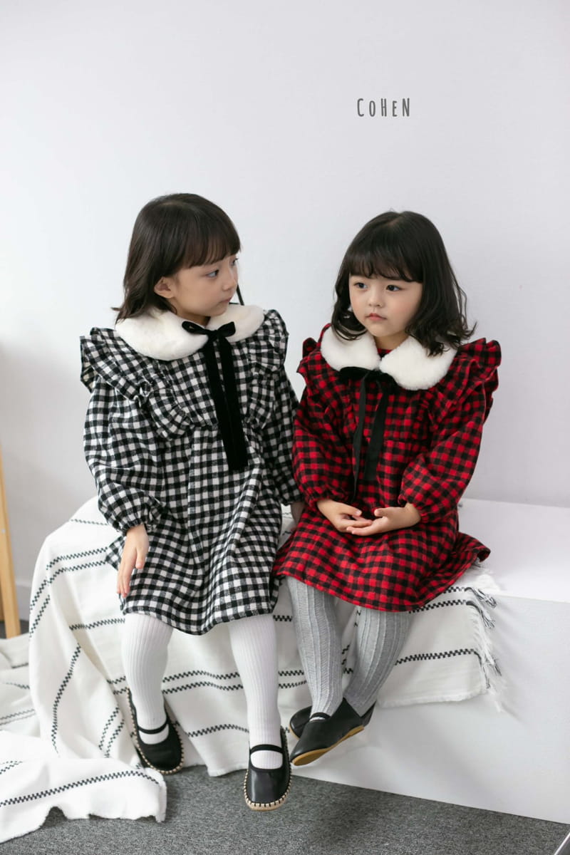 COHEN - Korean Children Fashion - #Kfashion4kids - Check One-piece - 7