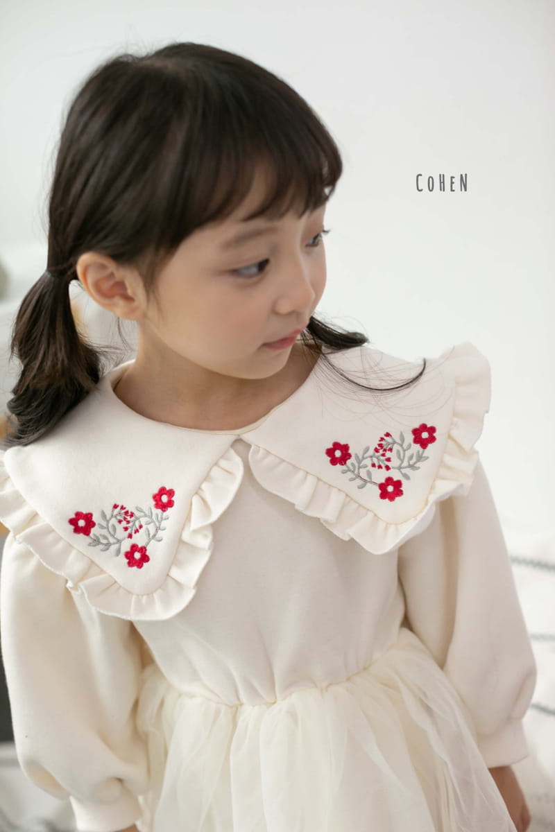 COHEN - Korean Children Fashion - #Kfashion4kids - Flower Embroidery One-piece - 8