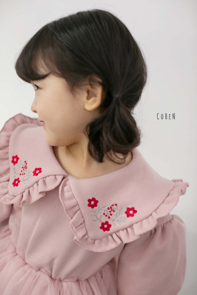 COHEN - Korean Children Fashion - #Kfashion4kids - Flower Embroidery One-piece - 9