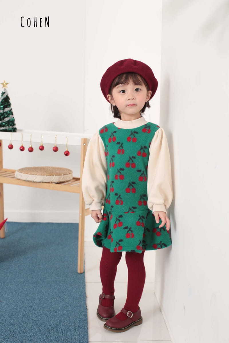 COHEN - Korean Children Fashion - #Kfashion4kids - Cherry One-piece - 12