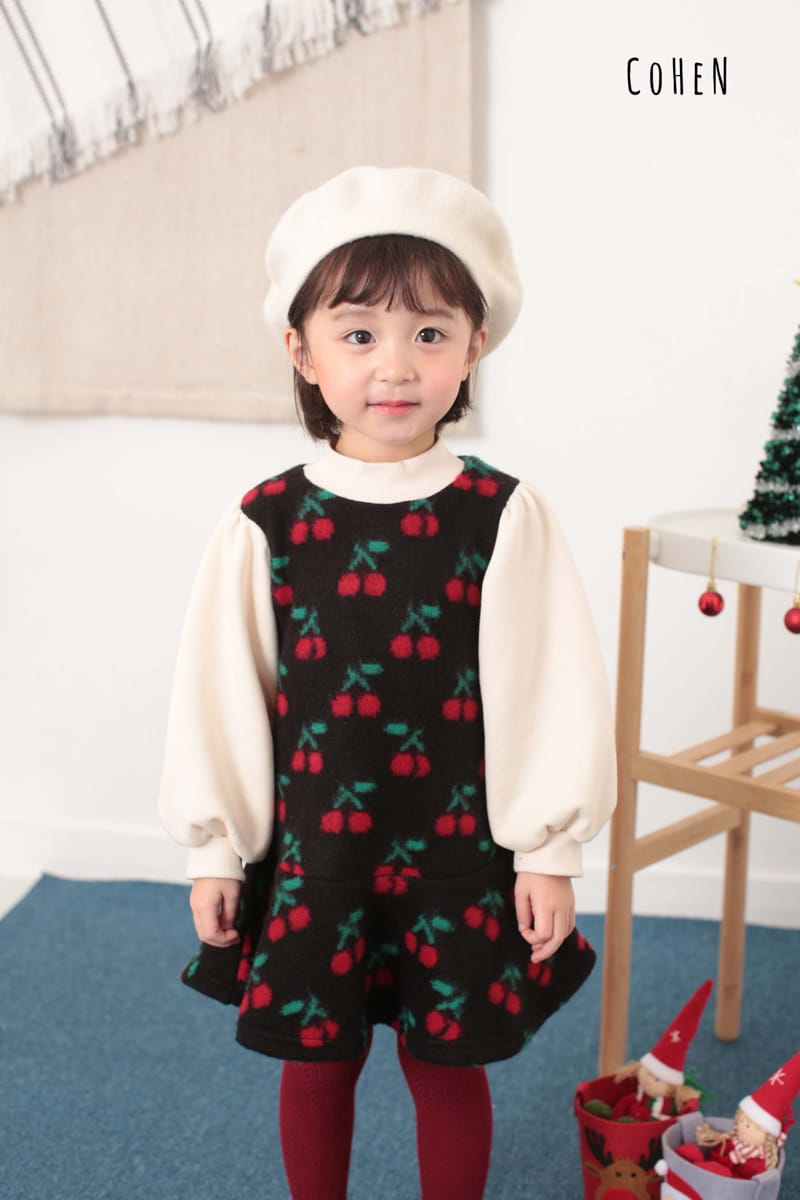 COHEN - Korean Children Fashion - #Kfashion4kids - Cherry One-piece - 2
