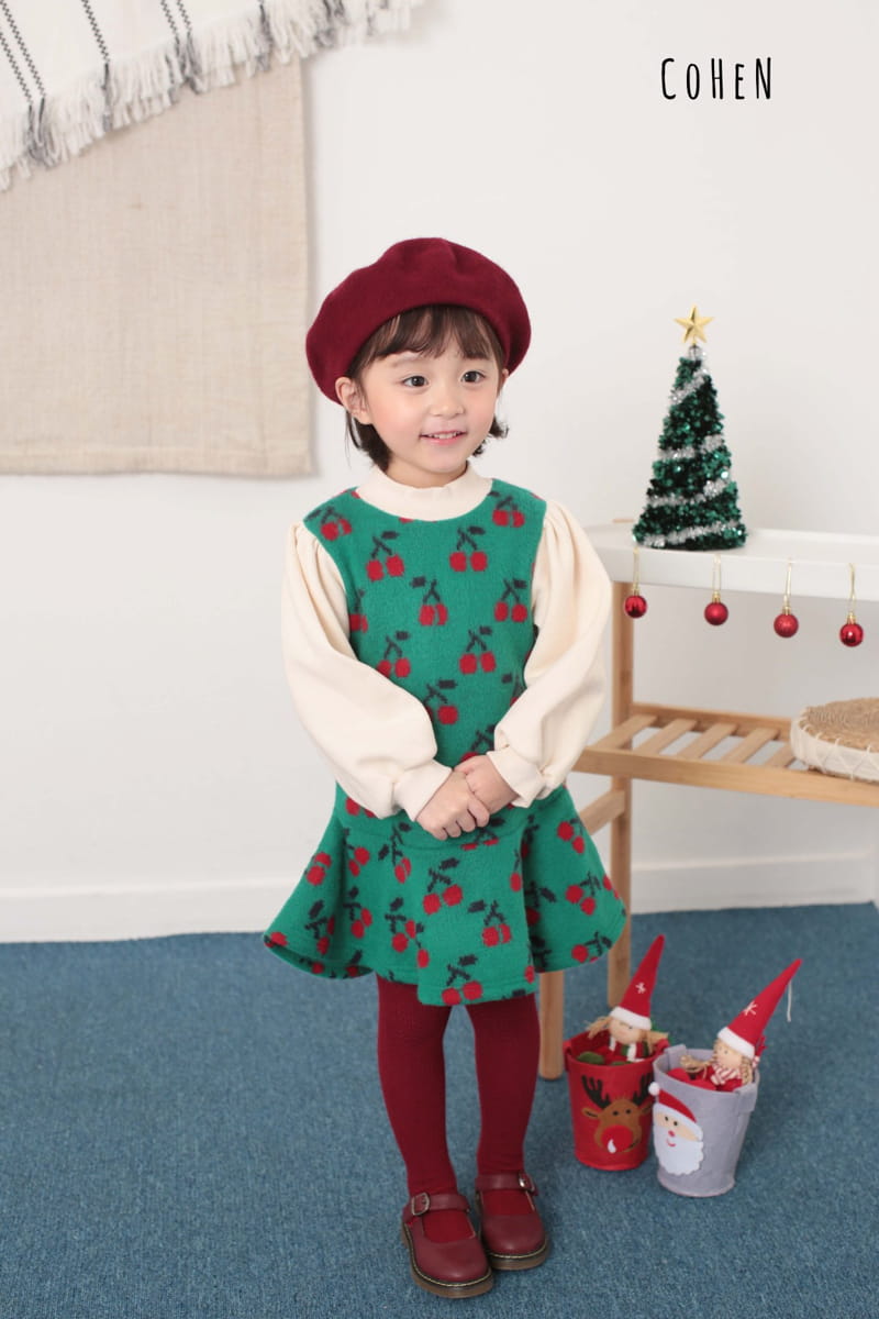 COHEN - Korean Children Fashion - #Kfashion4kids - Cherry One-piece - 9