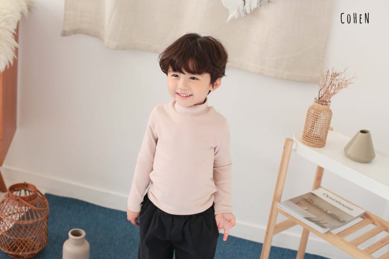 COHEN - Korean Children Fashion - #Kfashion4kids - Half Turtleneck Tee - 10
