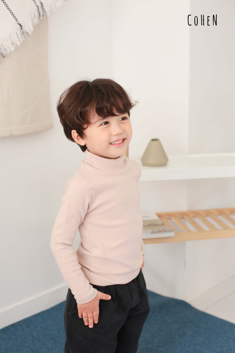 COHEN - Korean Children Fashion - #Kfashion4kids - Half Turtleneck Tee - 12