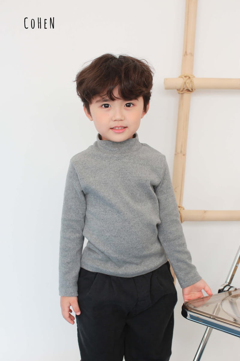 COHEN - Korean Children Fashion - #Kfashion4kids - Half Turtleneck Tee - 8