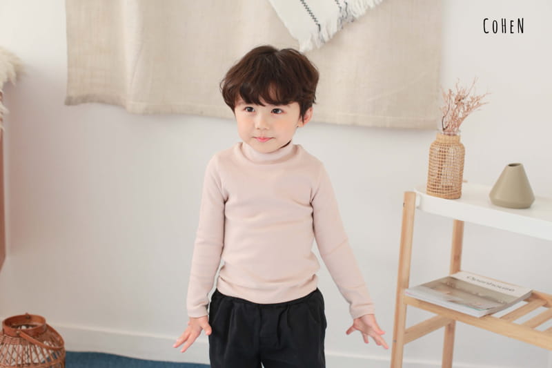 COHEN - Korean Children Fashion - #Kfashion4kids - Half Turtleneck Tee - 9