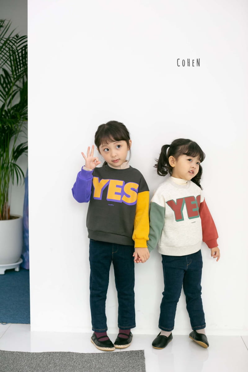 COHEN - Korean Children Fashion - #Kfashion4kids - Yes Sweatshirt