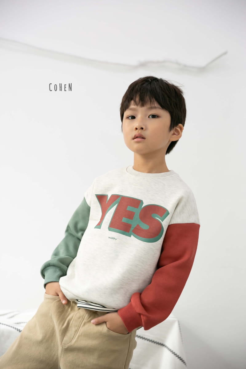 COHEN - Korean Children Fashion - #Kfashion4kids - Yes Sweatshirt - 12