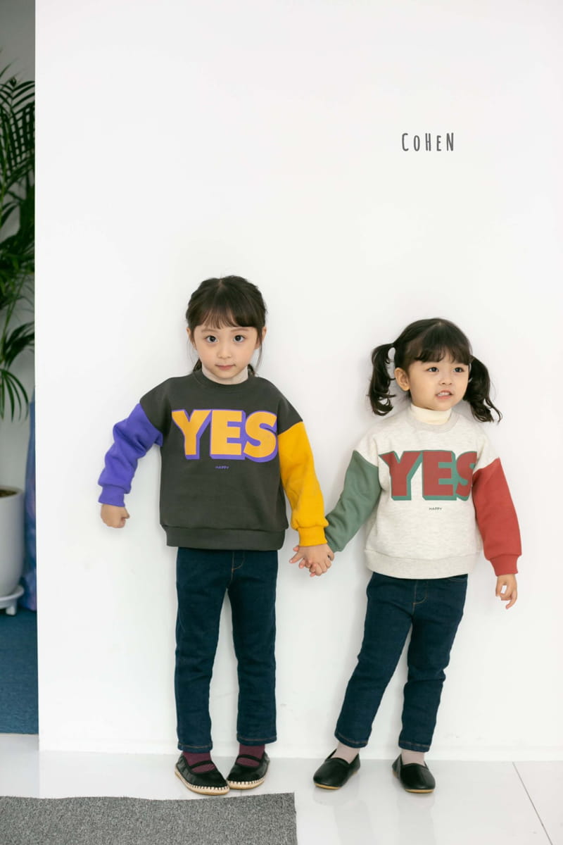 COHEN - Korean Children Fashion - #Kfashion4kids - Yes Sweatshirt - 2