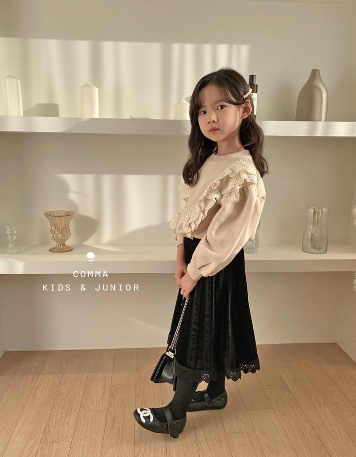 COMMA - Korean Children Fashion - #Kfashion4kids - Frill Sweatshirt Winter Fleece - 2
