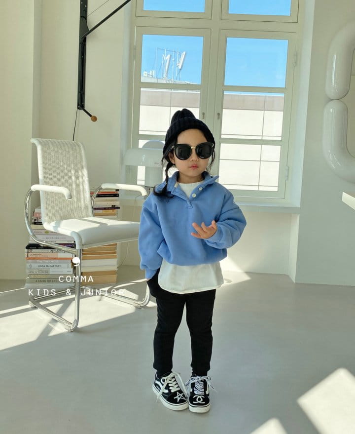 COMMA - Korean Children Fashion - #Kfashion4kids - Label Leggigns Winter Fleece