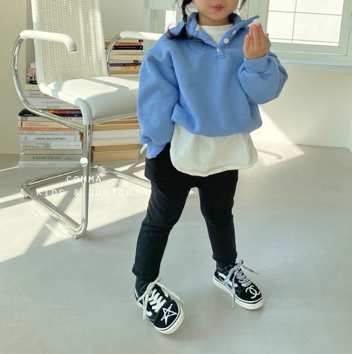 COMMA - Korean Children Fashion - #Kfashion4kids - Label Leggigns Winter Fleece - 4