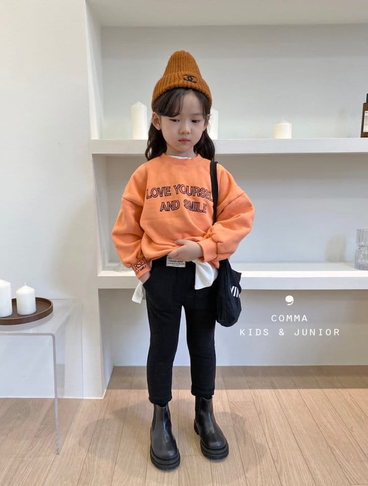COMMA - Korean Children Fashion - #Kfashion4kids - Label Leggigns Winter Fleece - 7