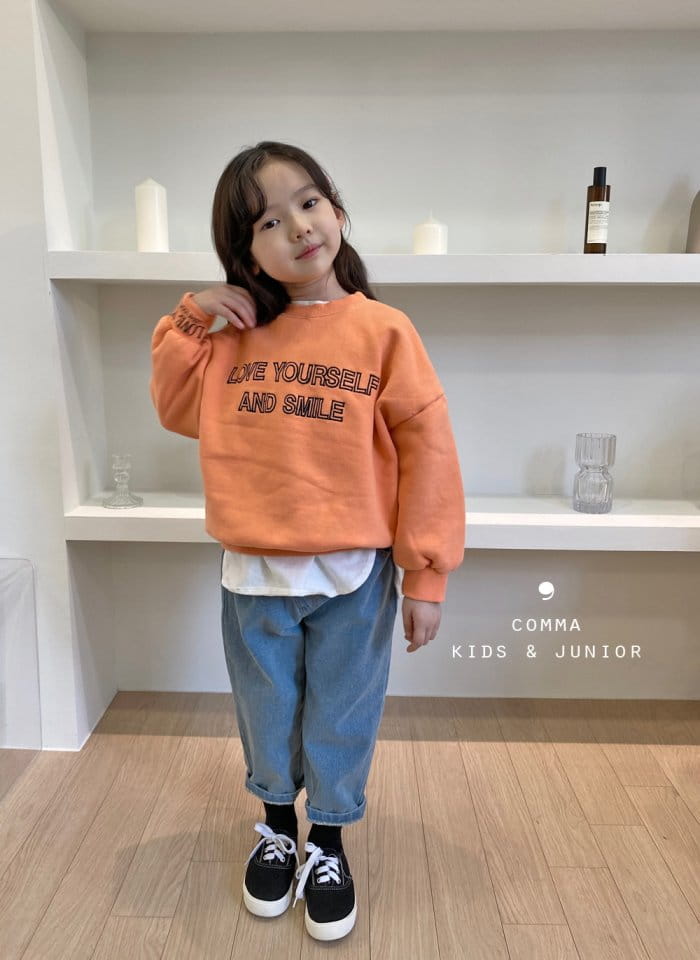 COMMA - Korean Children Fashion - #Kfashion4kids - Love Embroidery Sweatshrit Winter Fleece 