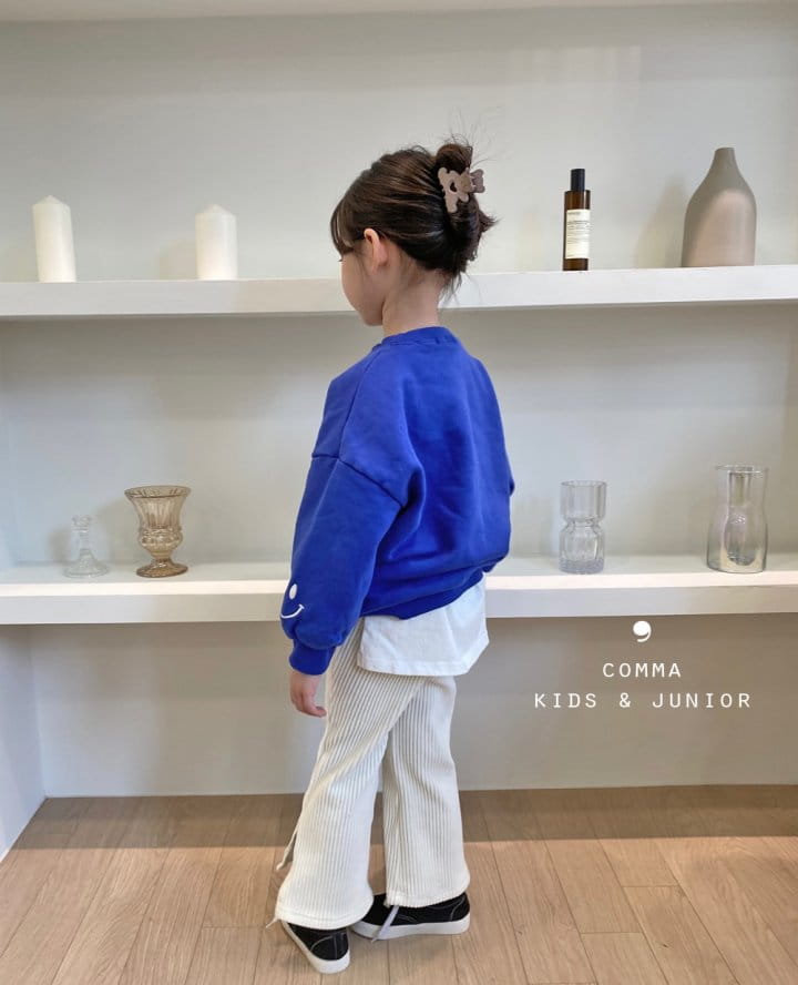 COMMA - Korean Children Fashion - #Kfashion4kids - Smile Embroidery Sweatshirt - 10