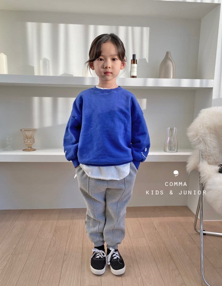 COMMA - Korean Children Fashion - #Kfashion4kids - Smile Embroidery Sweatshirt - 4