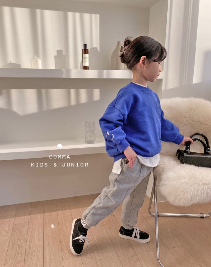 COMMA - Korean Children Fashion - #Kfashion4kids - Smile Embroidery Sweatshirt - 7