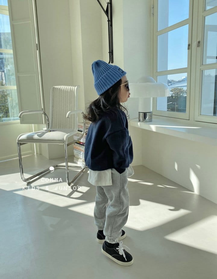 COMMA - Korean Children Fashion - #Kfashion4kids - Pintuck Label Jogger Pants Winter Fleece - 3