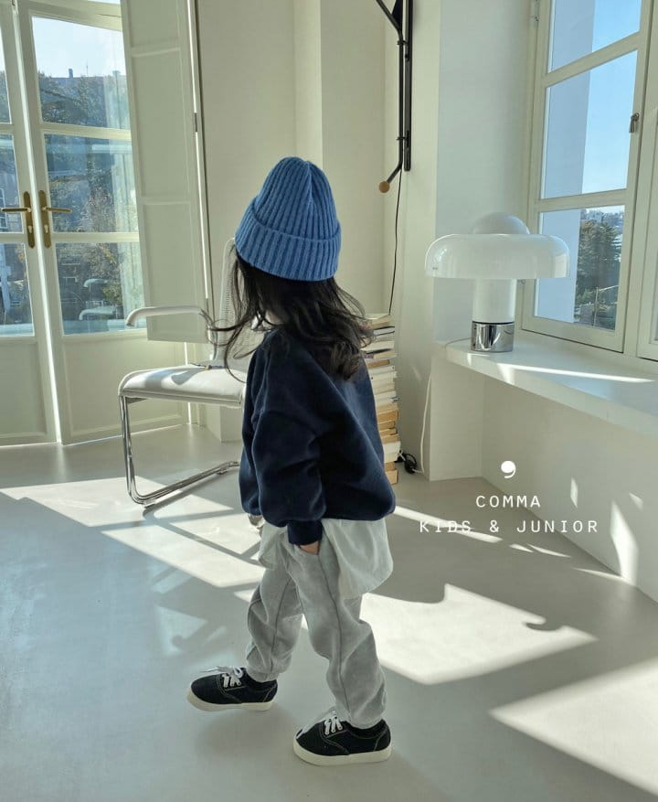 COMMA - Korean Children Fashion - #Kfashion4kids - Pintuck Label Jogger Pants Winter Fleece - 5