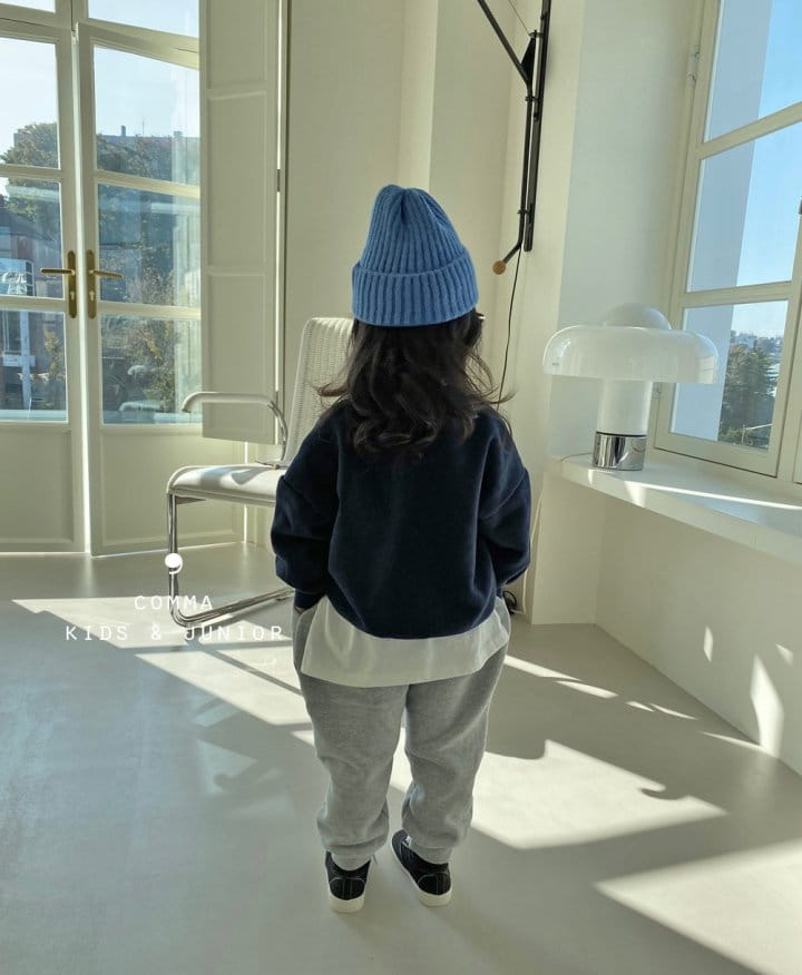 COMMA - Korean Children Fashion - #Kfashion4kids - Pintuck Label Jogger Pants Winter Fleece - 6