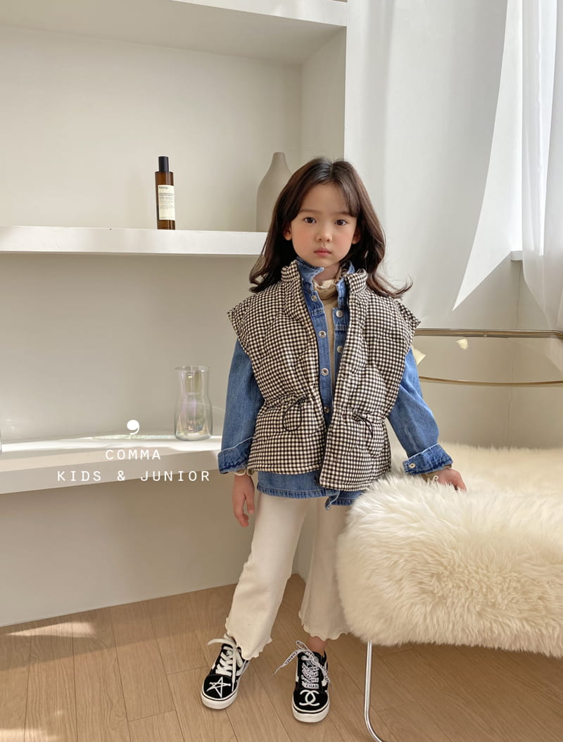 COMMA - Korean Children Fashion - #Kfashion4kids - Check Quilting Vest