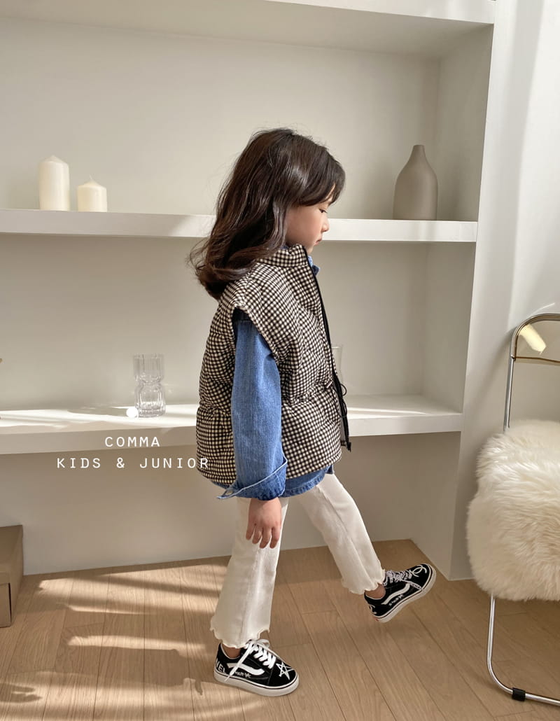 COMMA - Korean Children Fashion - #Kfashion4kids - Check Quilting Vest - 2