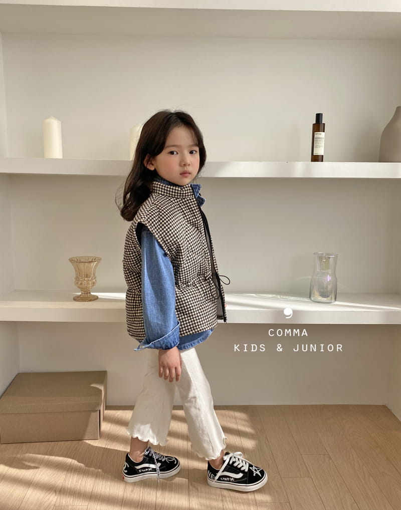 COMMA - Korean Children Fashion - #Kfashion4kids - Check Quilting Vest - 3