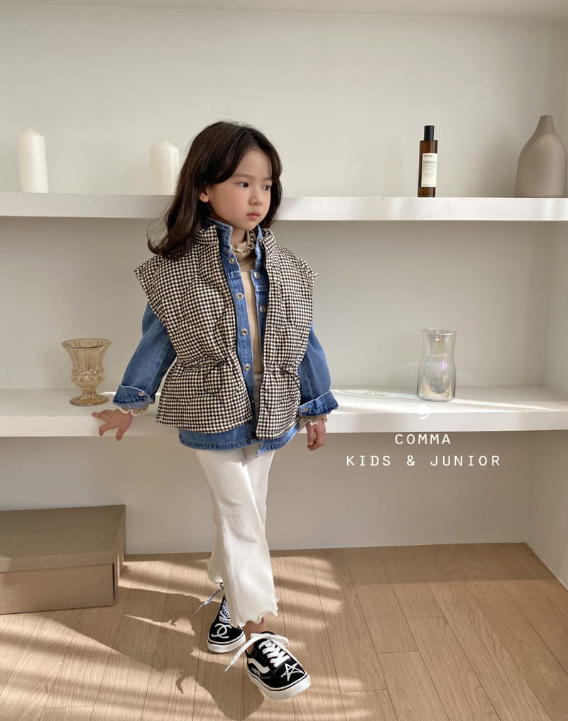 COMMA - Korean Children Fashion - #Kfashion4kids - Check Quilting Vest - 4
