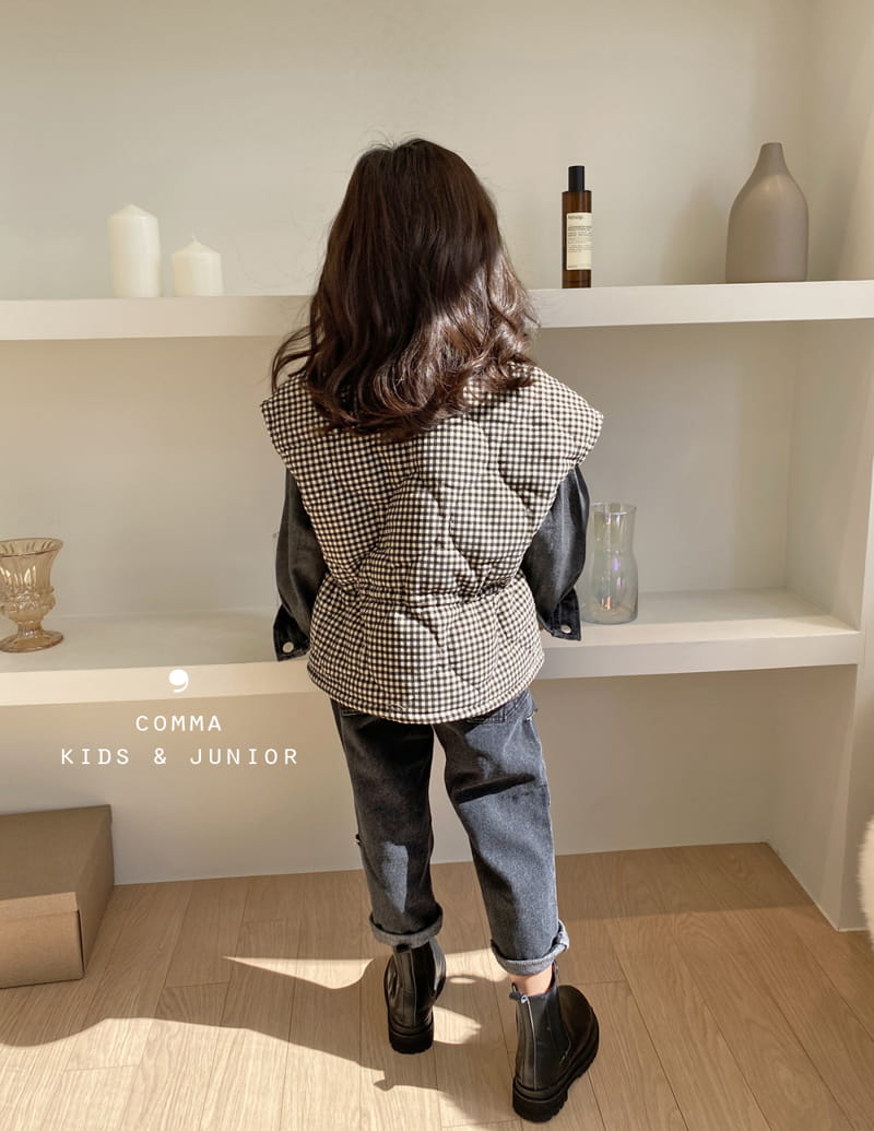 COMMA - Korean Children Fashion - #Kfashion4kids - Check Quilting Vest - 6