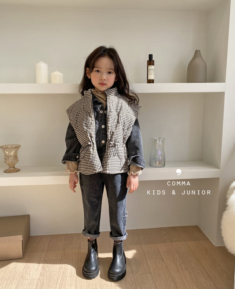COMMA - Korean Children Fashion - #Kfashion4kids - Check Quilting Vest - 9