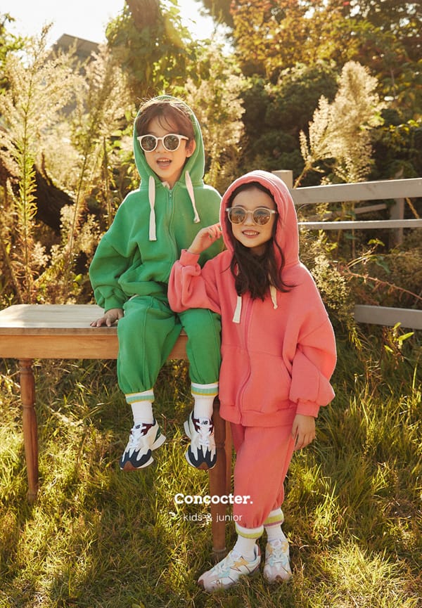 CONCOCTER - Korean Children Fashion - #Kfashion4kids - Jjang Hoody Top Bottom Set