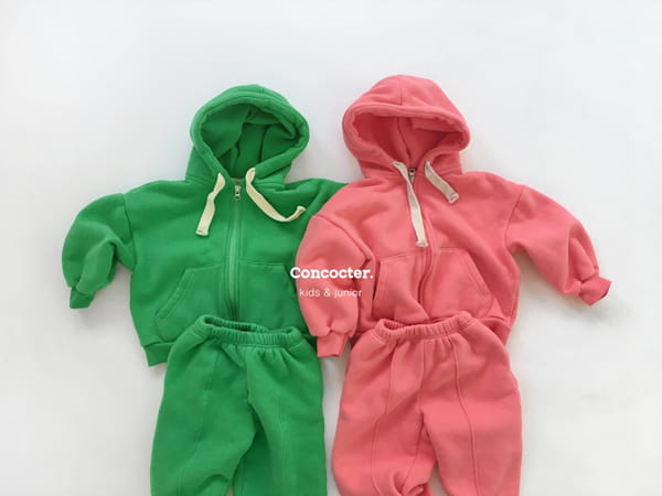 CONCOCTER - Korean Children Fashion - #Kfashion4kids - Jjang Hoody Top Bottom Set - 10