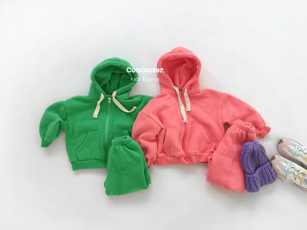 CONCOCTER - Korean Children Fashion - #Kfashion4kids - Jjang Hoody Top Bottom Set - 12