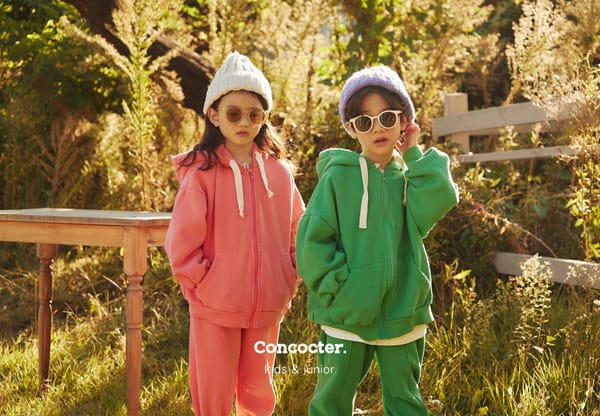 CONCOCTER - Korean Children Fashion - #Kfashion4kids - Jjang Hoody Top Bottom Set - 5