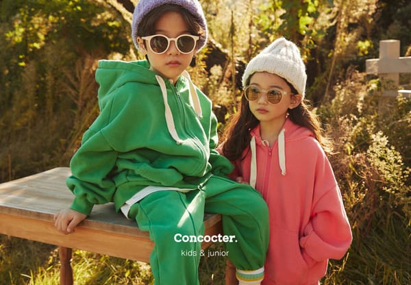 CONCOCTER - Korean Children Fashion - #Kfashion4kids - Jjang Hoody Top Bottom Set - 7