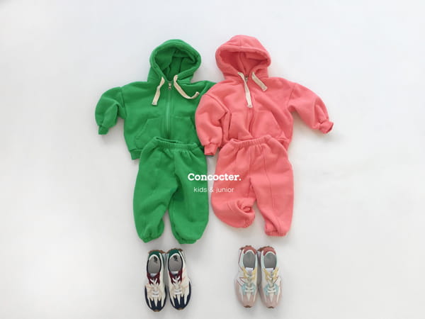 CONCOCTER - Korean Children Fashion - #Kfashion4kids - Jjang Hoody Top Bottom Set - 9