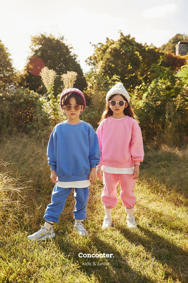 CONCOCTER - Korean Children Fashion - #Kfashion4kids - Color Fleece Top Bottom Set - 10