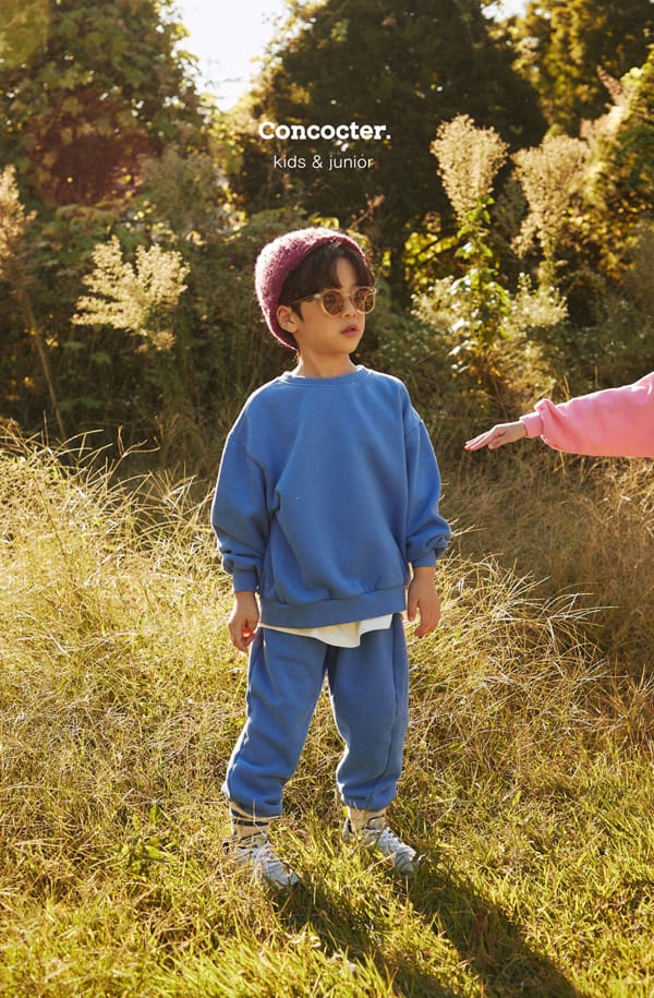 CONCOCTER - Korean Children Fashion - #Kfashion4kids - Color Fleece Top Bottom Set - 2