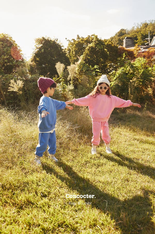 CONCOCTER - Korean Children Fashion - #Kfashion4kids - Color Fleece Top Bottom Set - 6