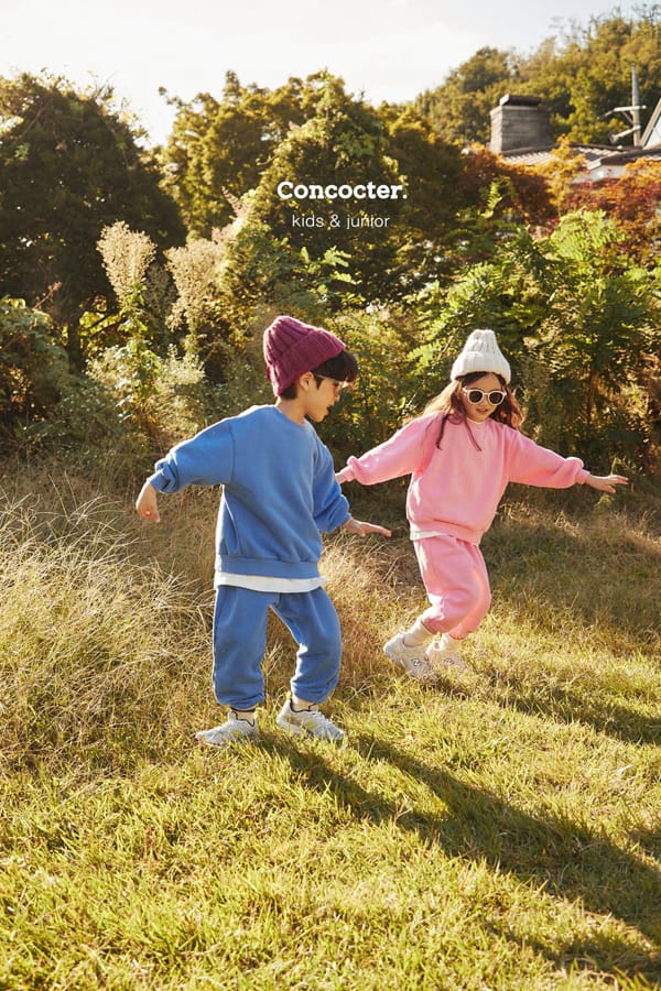 CONCOCTER - Korean Children Fashion - #Kfashion4kids - Color Fleece Top Bottom Set - 7