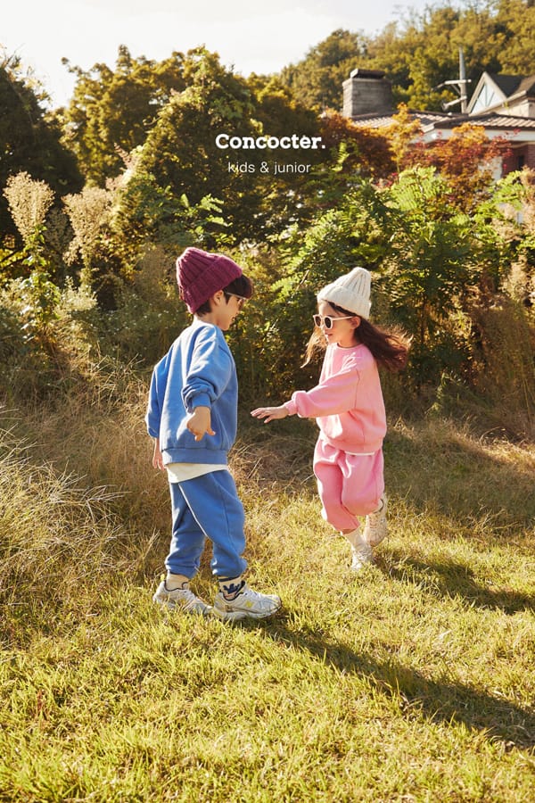 CONCOCTER - Korean Children Fashion - #Kfashion4kids - Color Fleece Top Bottom Set - 8