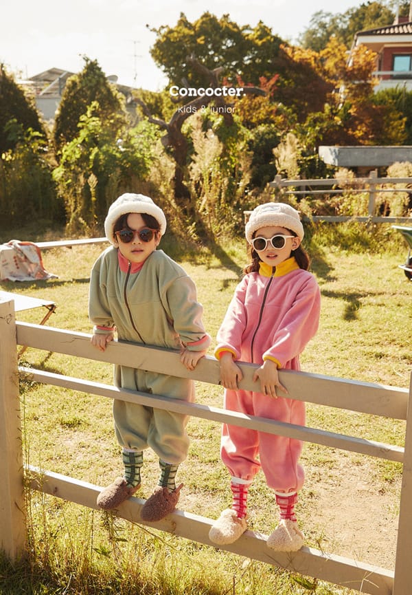 CONCOCTER - Korean Children Fashion - #Kfashion4kids - Camp Fleece Color Jumpsuit - 11