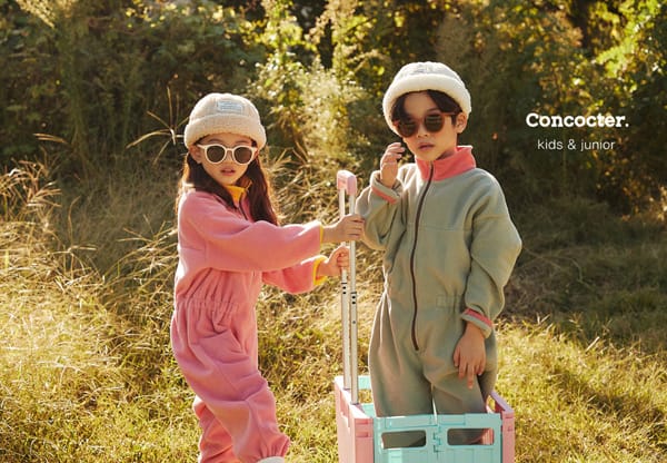 CONCOCTER - Korean Children Fashion - #Kfashion4kids - Camp Fleece Color Jumpsuit - 2